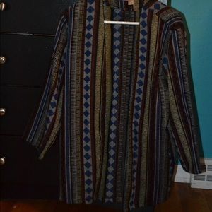 Long tribal cardigan